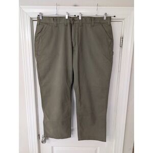 Carhartt Mens Relaxed Fit Twill Utility Work Pants Army Green 46x30 canvas